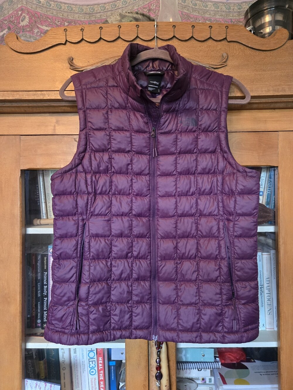 The North Face ThermoBall Eco Vest Women’s L Plum Purple Quilted